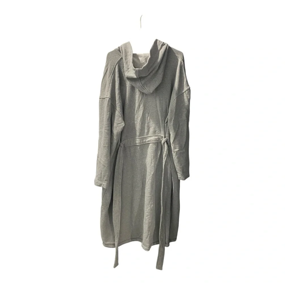 UNISEX HOODED BATHROBE SWEATSHIRT MATERIAL fleece lining Mothers Day gift sporty